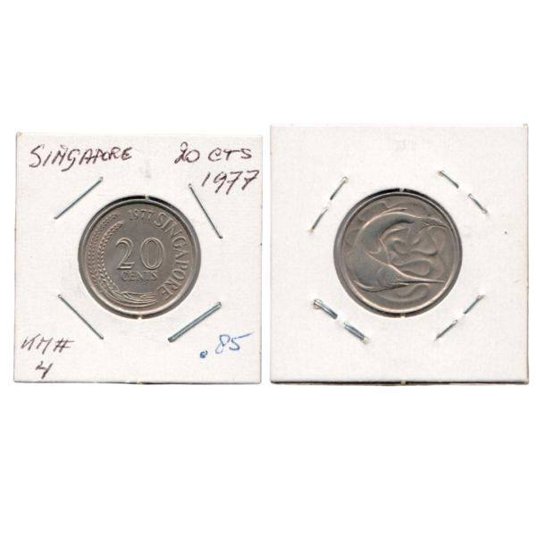 20 Cents Singapore 1977