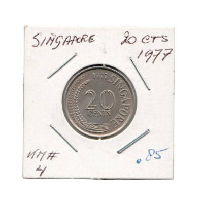 20 Cents Singapore 1977