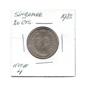 20 Cents Singapore 1982 front