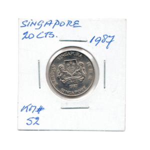 20 Cents Singapore 1987 A front