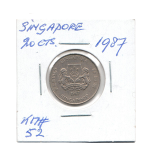 20 Cents Singapore 1987 C front