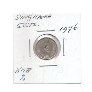 5 Cents Singapore 1976 front