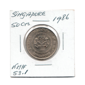 50 Cents Singapore 1986 front