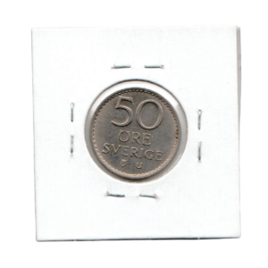 50 Ore Sweden 1966 back