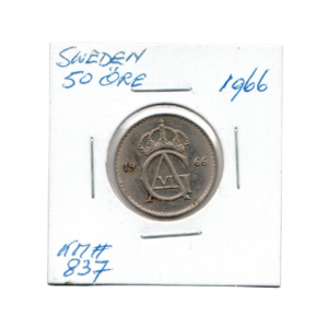 50 Ore Sweden 1966 front