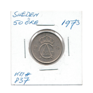 50 Ore Sweden 1973 front