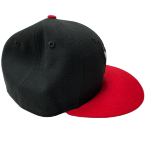 Chicago Bulls Fitted Hat Cap Red Black 59 FIFTY - GREAT SHAPE 2