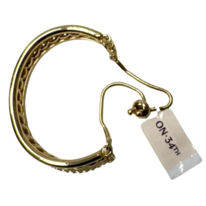 On 34th Gold-Tone Twisted Slider Bracelet 2