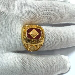 RARE HTF 1991 World Series Champions MN Twins Souvenir Ring Gold Colored Metal 2