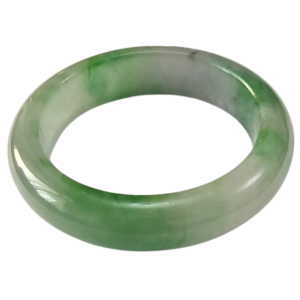 Vintage Hand Made Chinese Genuine Jade Bangle Bracelet 64.1 Grams 53mm 1