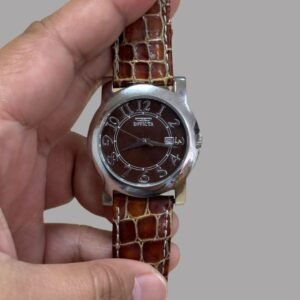 INVICTA LEATHER WRISTWATCH MODEL NO.5609