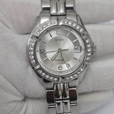 Guess Waterpro Silver Japan Movement Wristwatch